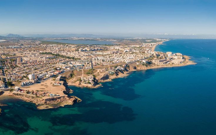 aerial view of the Torrevieja coastline