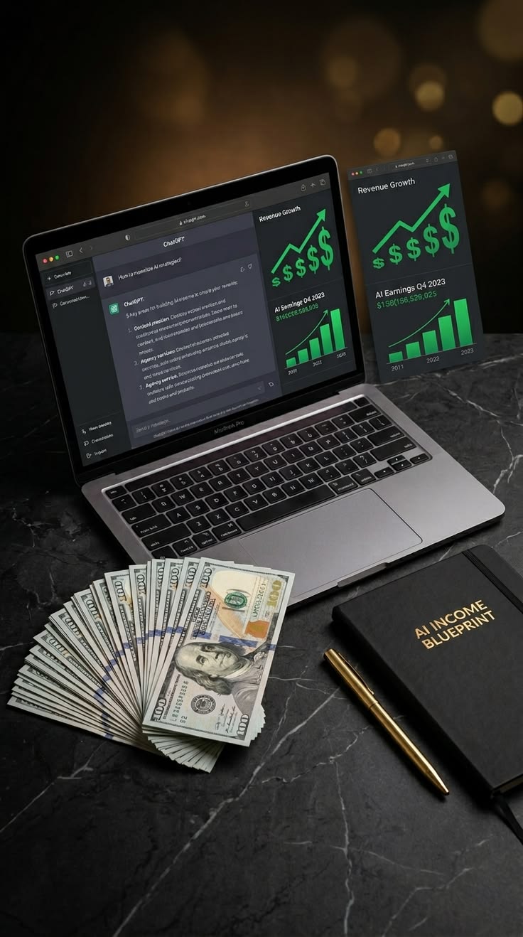 laptop showimg money exechange